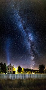 Milky Way over Pine Valley, Utah Chapel