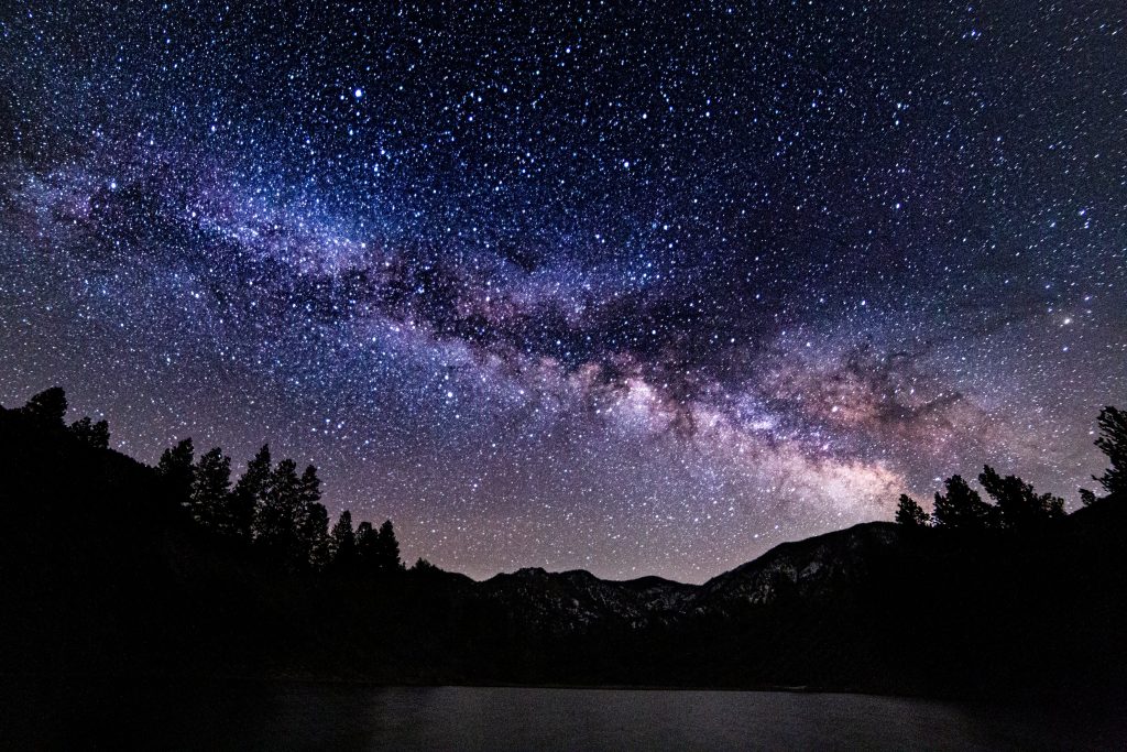 Pine Valley Reservoir under the Milky Way