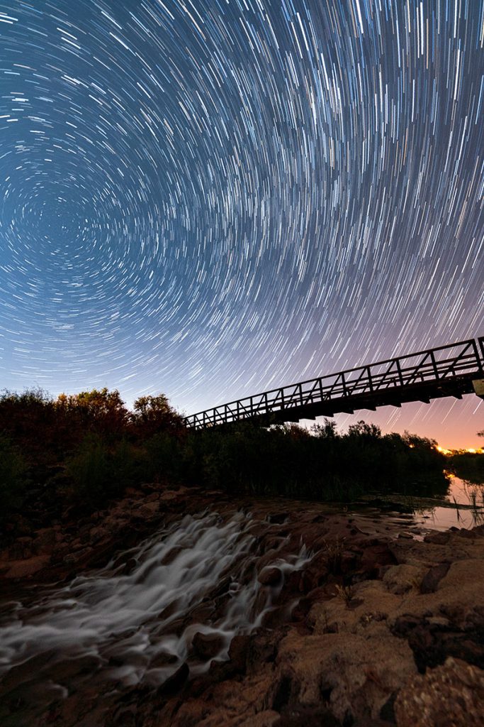 Fort Pearce Bridge under the Milky Way