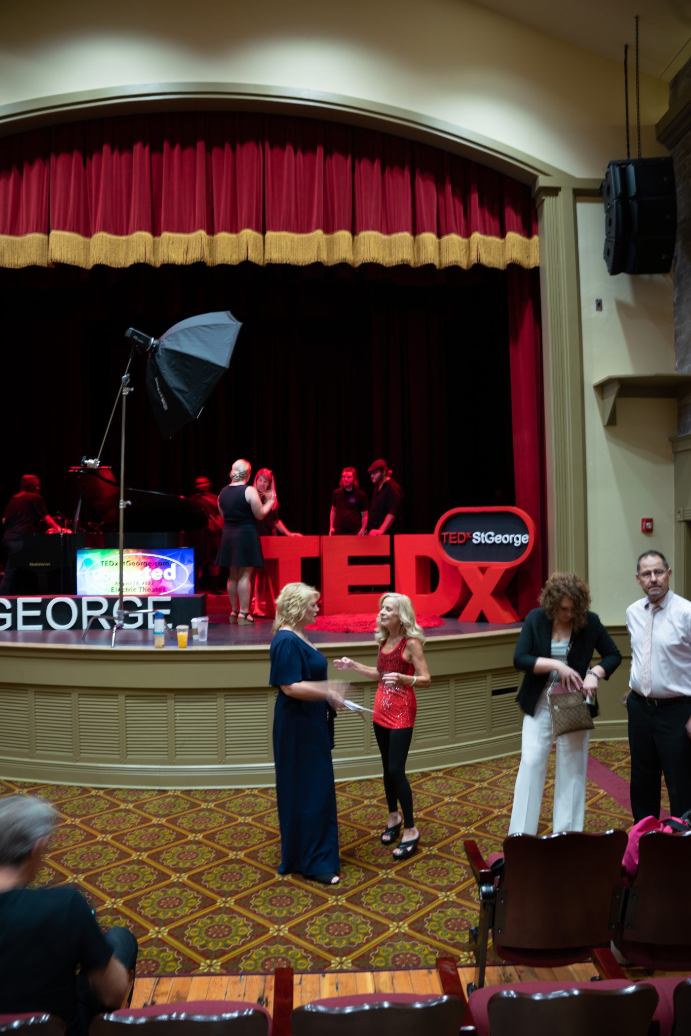 Behind the scenes @ TEDx St. George, Utah Electric Theater